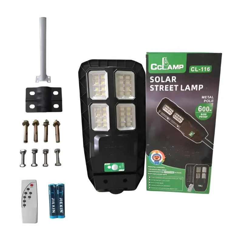Lámpara solar de calle Cclamp de 600W